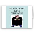 Because Im The Judge