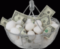Egg-money-basket