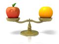 Apple and orange