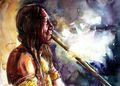 IndianWithPeacePipe